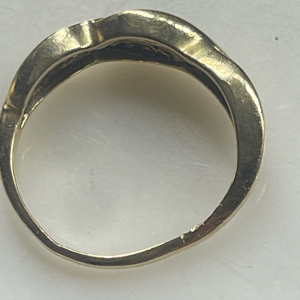 14k genuine natural diamonds ring size 6 - Picture 4 of 6